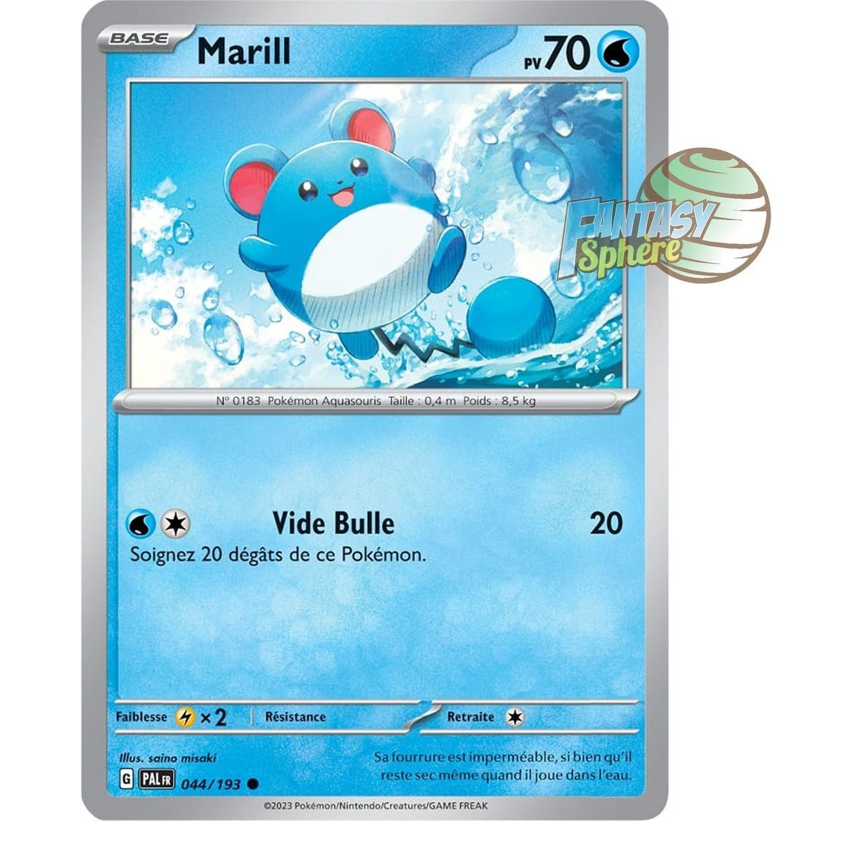 Marill - Reverse 44/193 - Ecarlate et Violet Evolution à Paldea