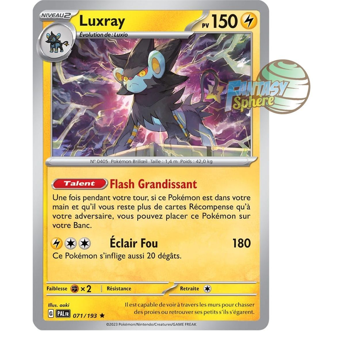 Luxray - Reverse 71/193 - Ecarlate et Violet Evolution à Paldea