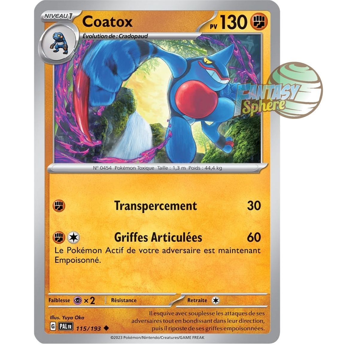 Coatox - Reverse 115/193 - Ecarlate et Violet Evolution à Paldea