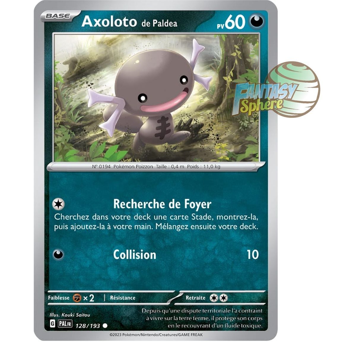 Item Axoloto de Paldea - Reverse 128/193 - Ecarlate et Violet Evolution à Paldea