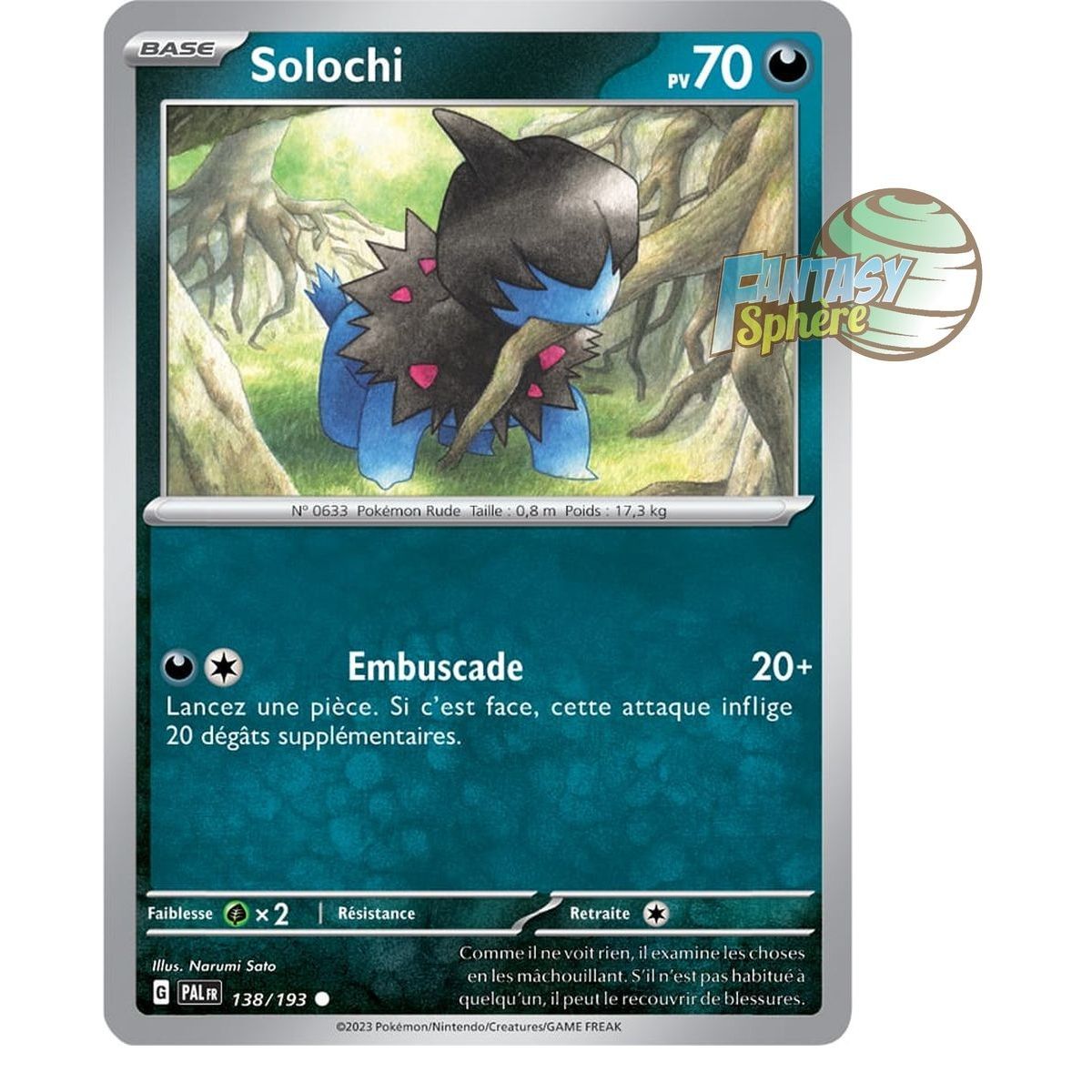 Solochi - Reverse 138/193 - Ecarlate et Violet Evolution à Paldea