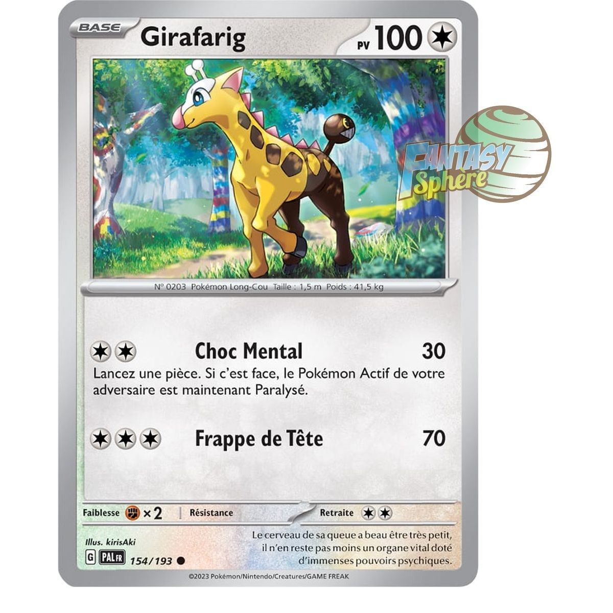 Girafarig - Reverse 154/193 - Ecarlate et Violet Evolution à Paldea