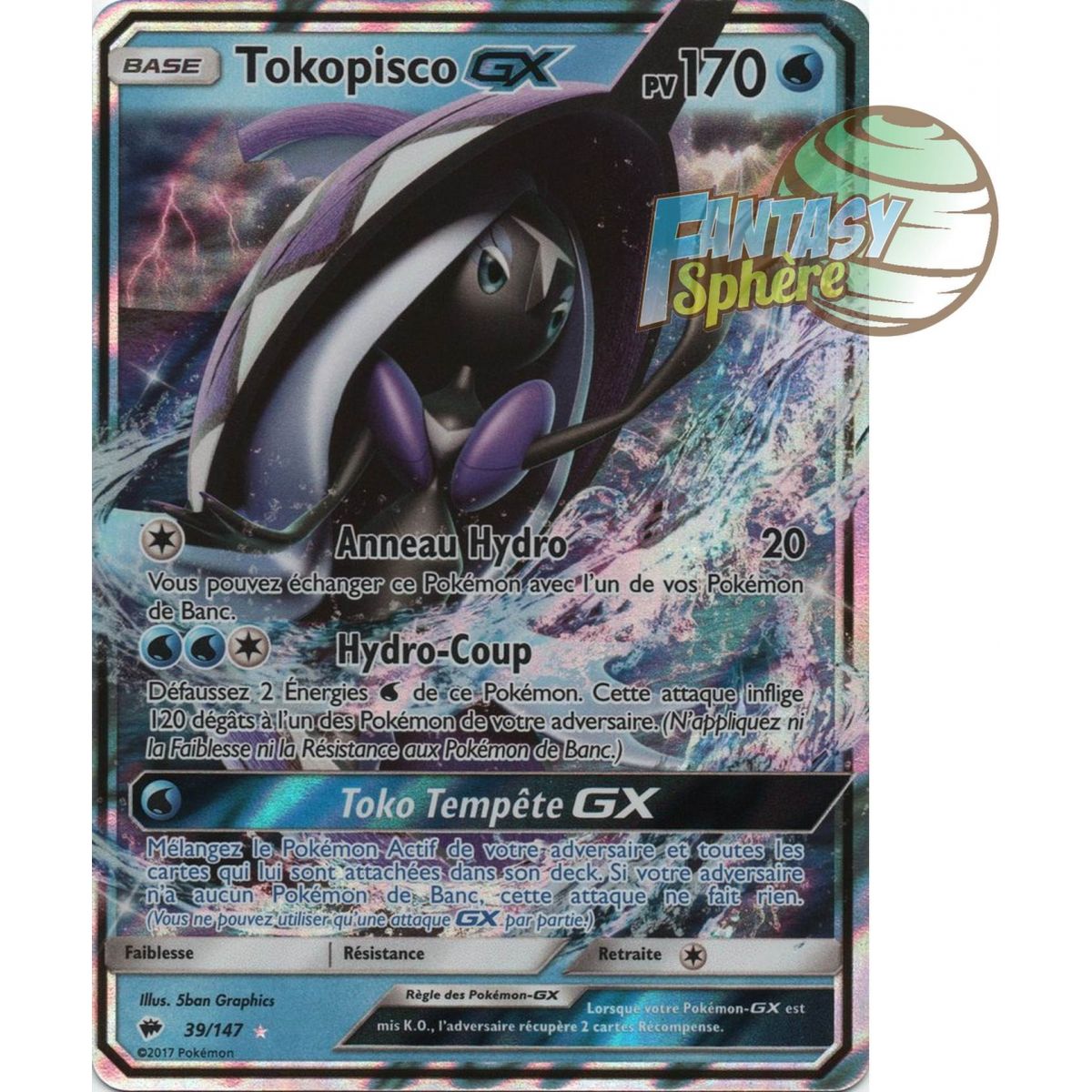 Tokopisco GX - Ultra Rare 39/147 - Soleil et Lune 3 Ombres Ardentes