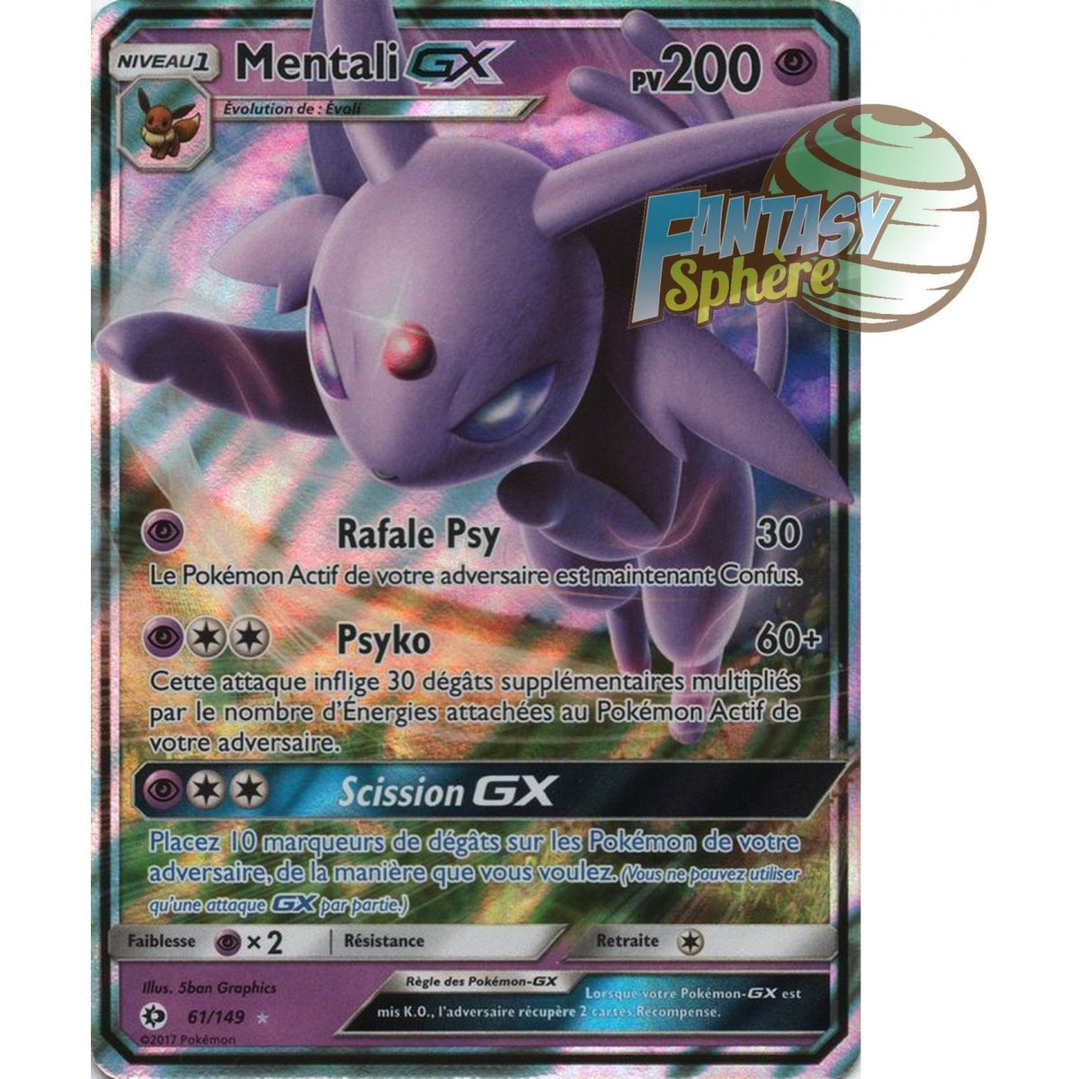 Item Mentali GX - Ultra Rare 61/149 - Soleil et Lune 1