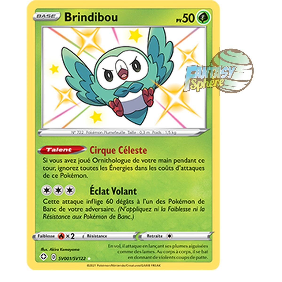 Brindibou - Shiny SV001/SV122 - Epee et Bouclier 4.5 Destinées Radieuses