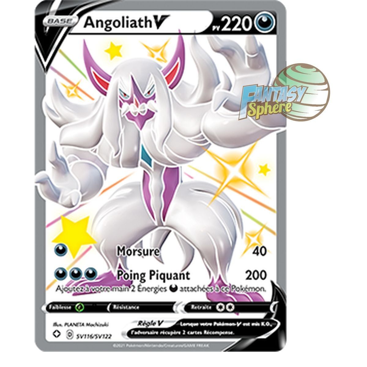 Item Angoliath-V - Full Art Ultra Rare SV116/SV122 - Epee et Bouclier 4.5 Destinées Radieuses