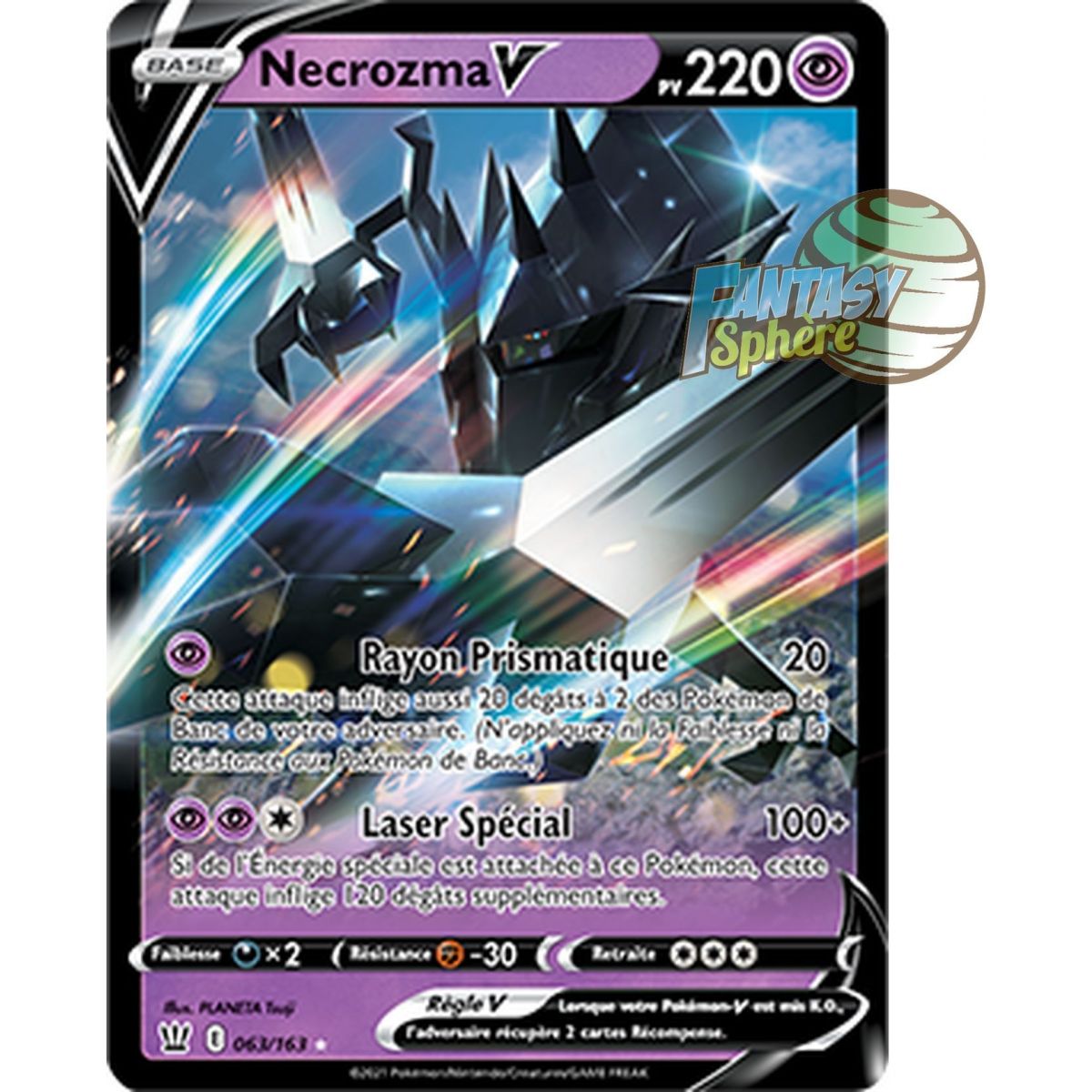 Necrozma V - Ultra Rare 63/163 - Epee et Bouclier 5 Style de Combat