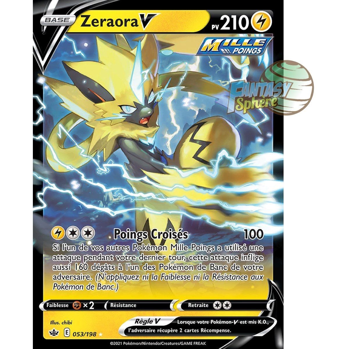 Item Zeraora V - Ultra Rare 53/198 - Epee et Bouclier 6 Regne de Glace
