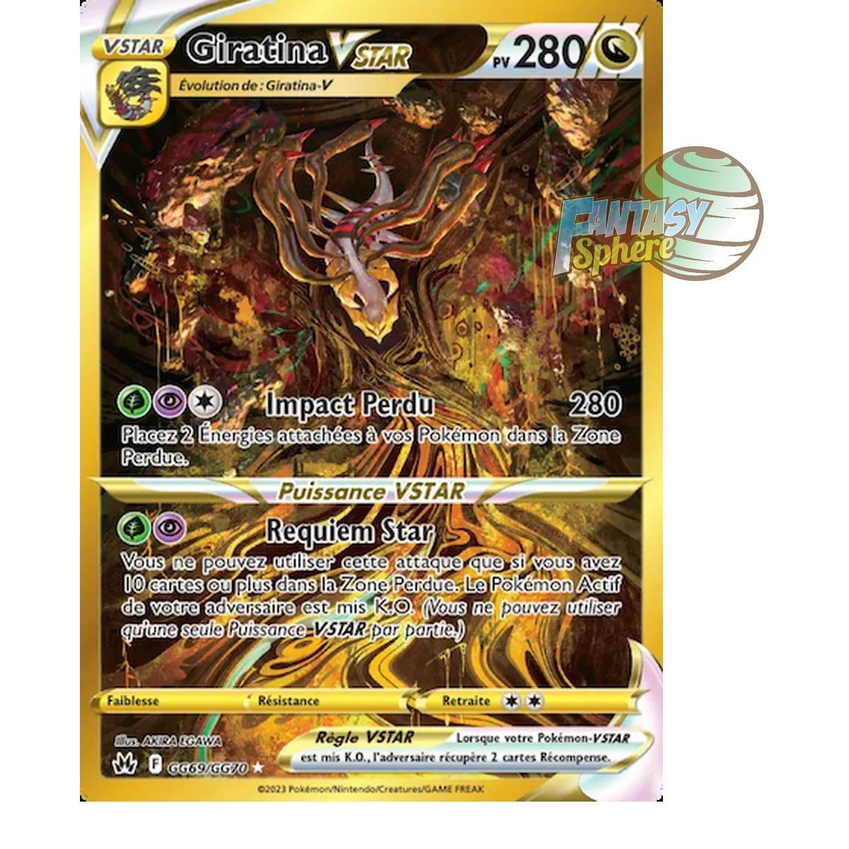 Item Giratina VSTAR - Secrete Rare GG69/GG70 - Epee et Bouclier 12.5 Zenith Supreme
