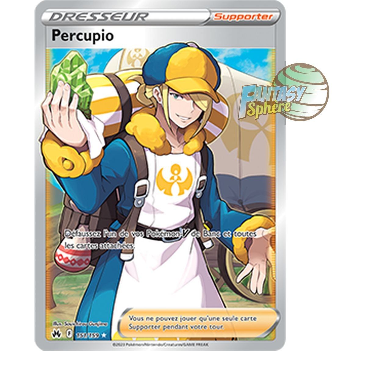 Percupio - Full Art Ultra Rare 151/159 - Epee et Bouclier 12.5 Zenith Supreme