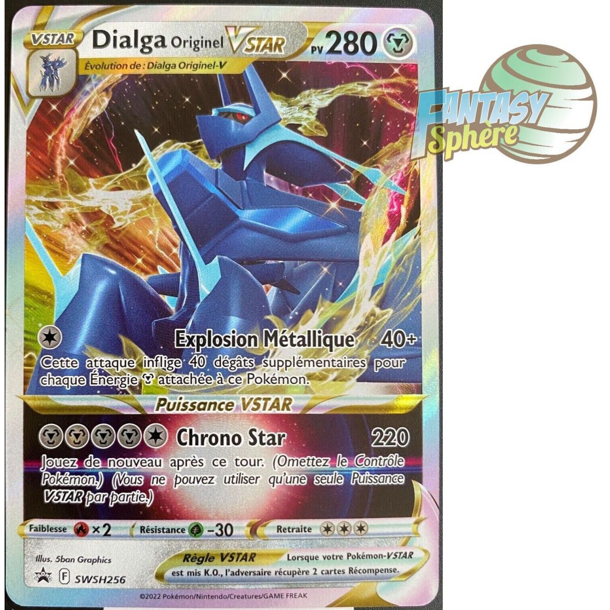 Item Pokémon DIALGA SWSH256 PROMO Ultra Rare Vstar VF Francais