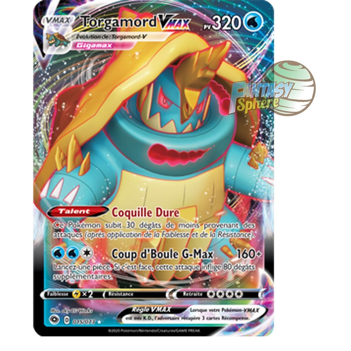 Item Torgamord-VMAX - Full Art Ultra Rare 15/73 - Epee Bouclier 3.5 La Voie Du Maitre