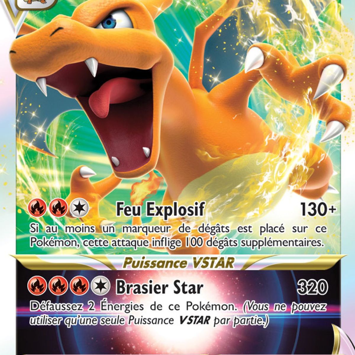 Dracaufeu V STAR - Ultra Rare 018/172 - EB09 Epee et Bouclier Stars ...