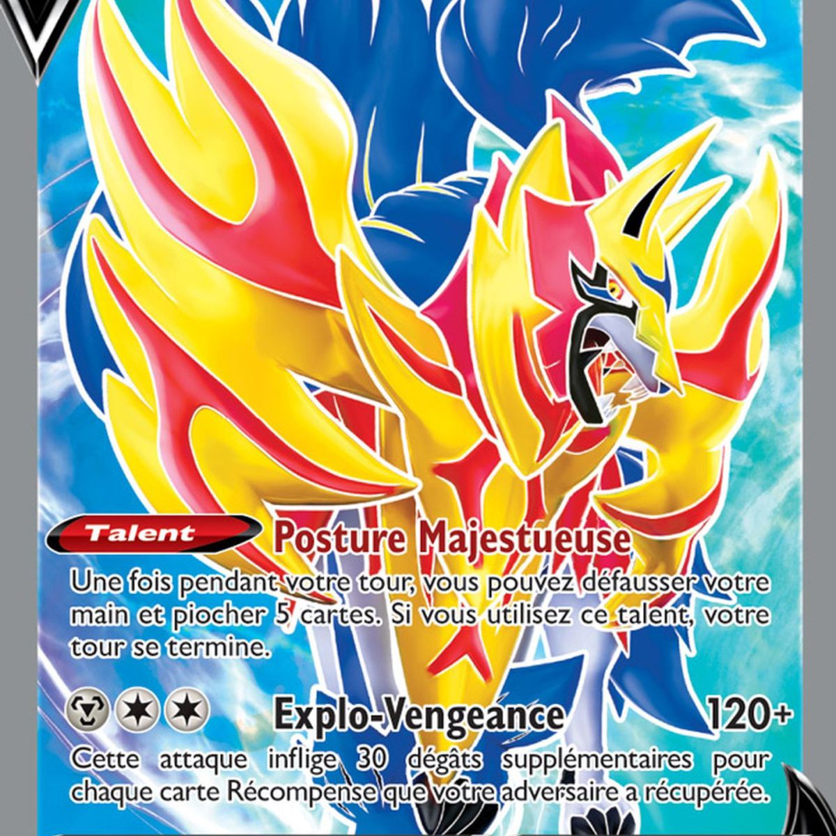 Zamazenta V - Full Art Ultra Rare 163/172 - EB09 Epee et Bouclier Stars ...