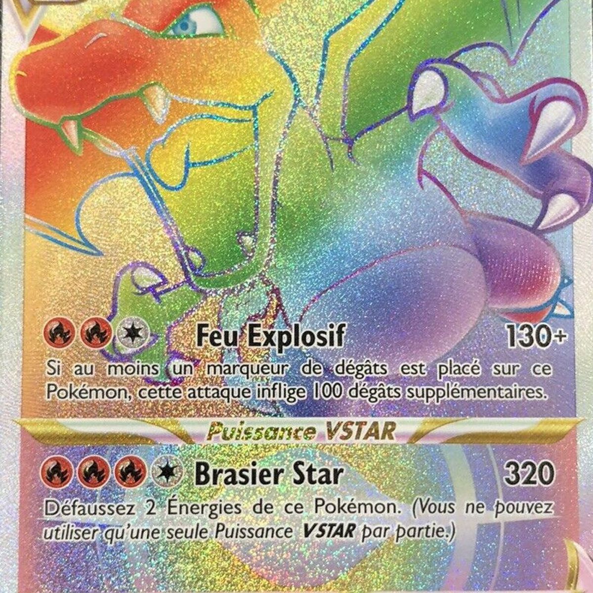 Dracaufeu V STAR - Secrète Rare 174/172 - EB09 Epee et Bouclier Stars ...