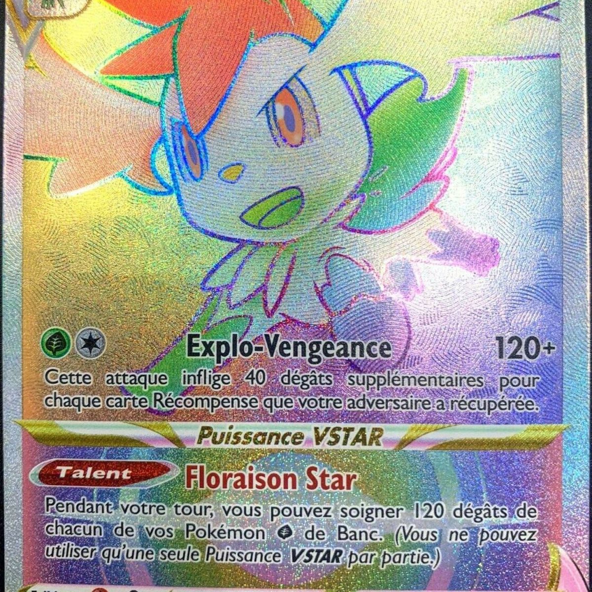 Shaymin V STAR - Secrète Rare 173/172 - EB09 Epee et Bouclier Stars ...