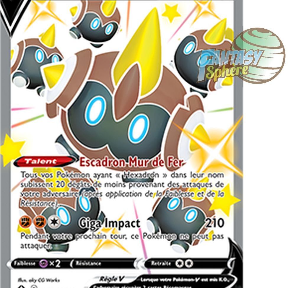 Lanssorien V SWSH096 Full Art Chromatique - Coffret 10 Cartes Pokémon Françaises Ultraboost Destinées Radieuses