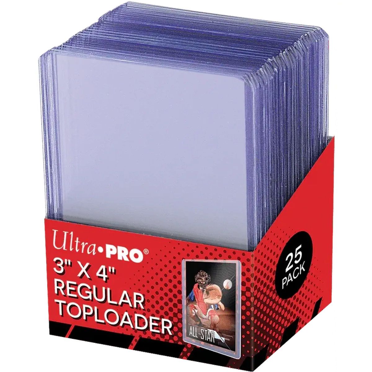 25 Protèges Cartes Rigides - Top Loader Regular 3" x 4"- Ultra Pro