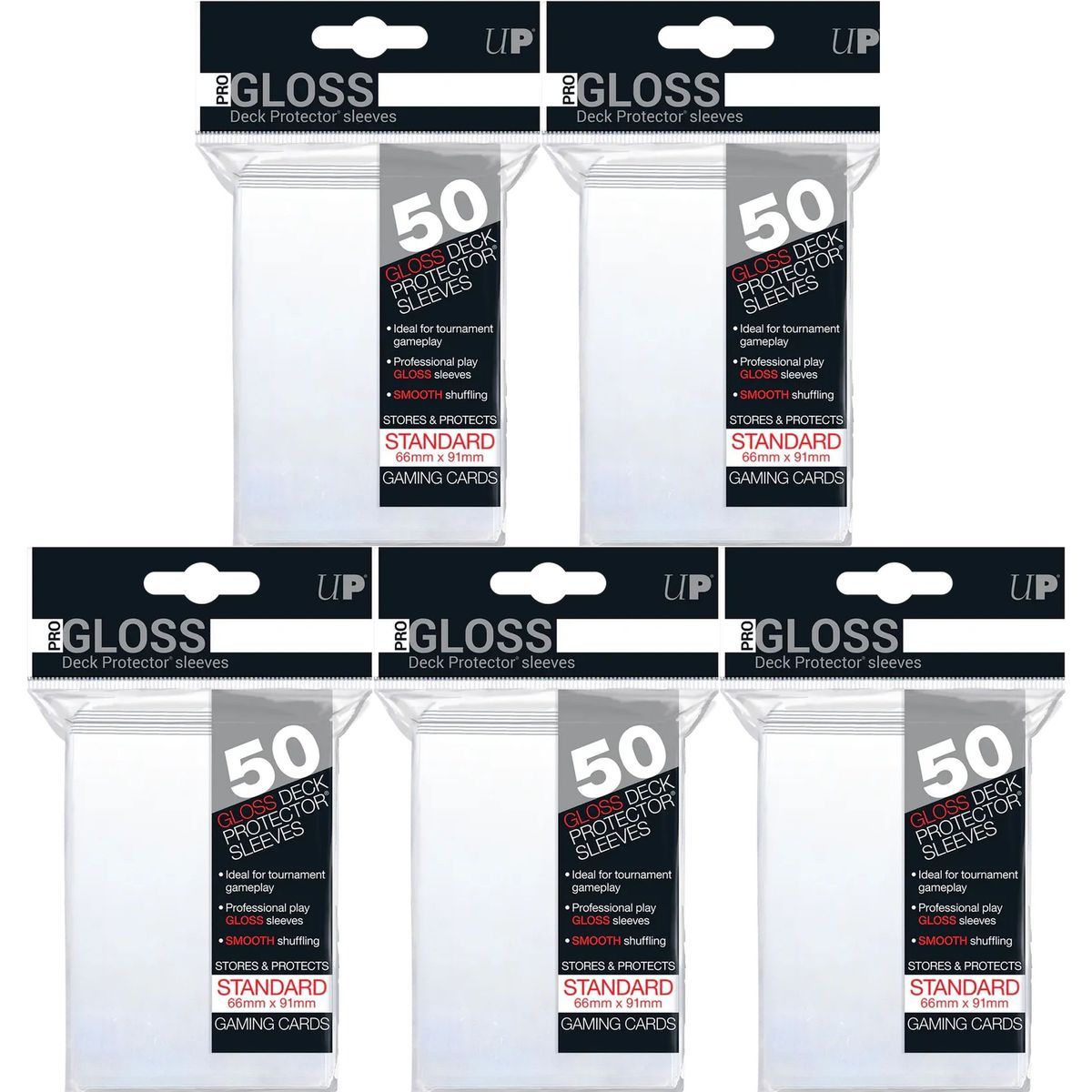 Item 250 Protèges Cartes - Standard - Pro-Gloss : Clear Transparent - Ultra Pro