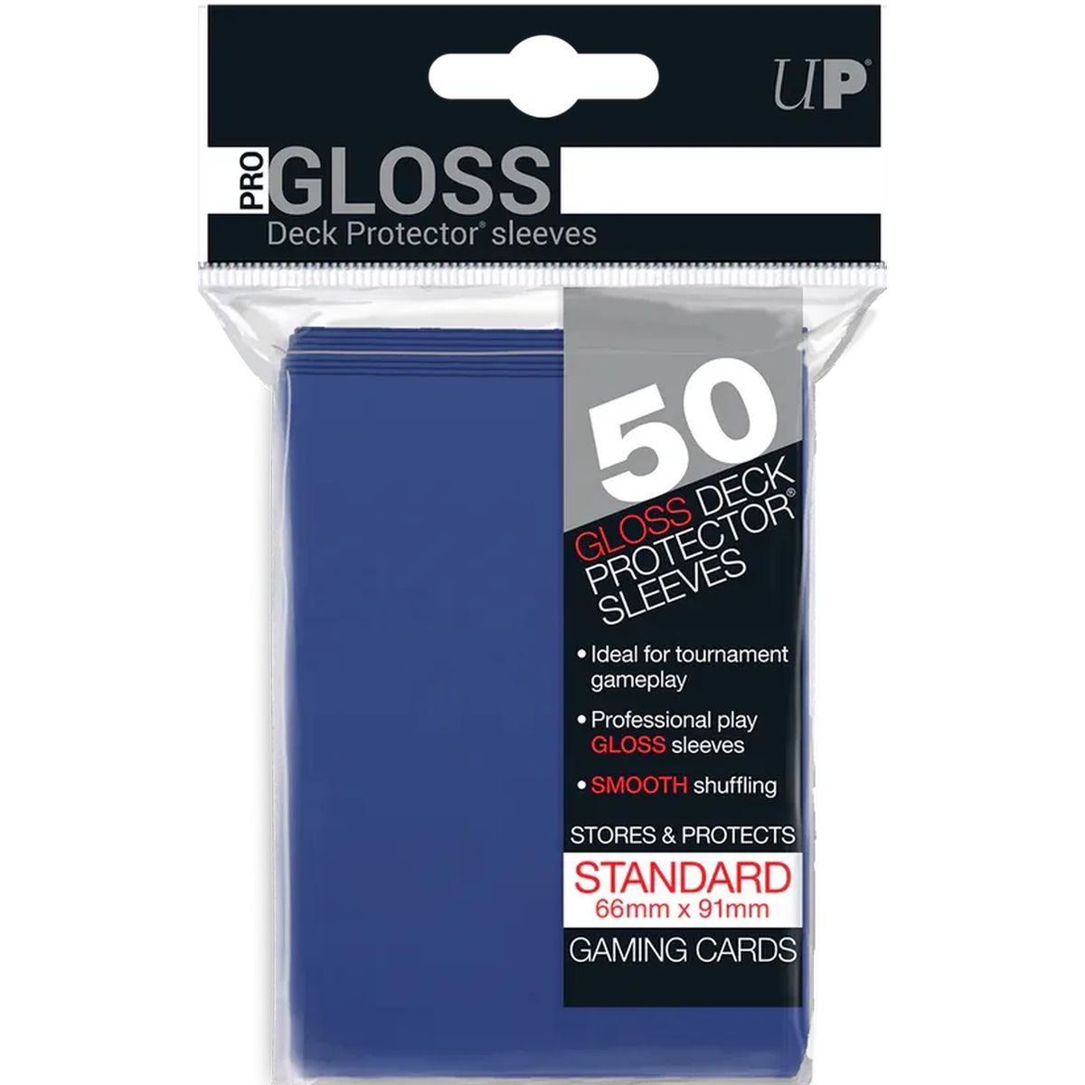 Item 50 Protèges Cartes - Standard - Pro-Gloss : Bleu Blue - Ultra Pro