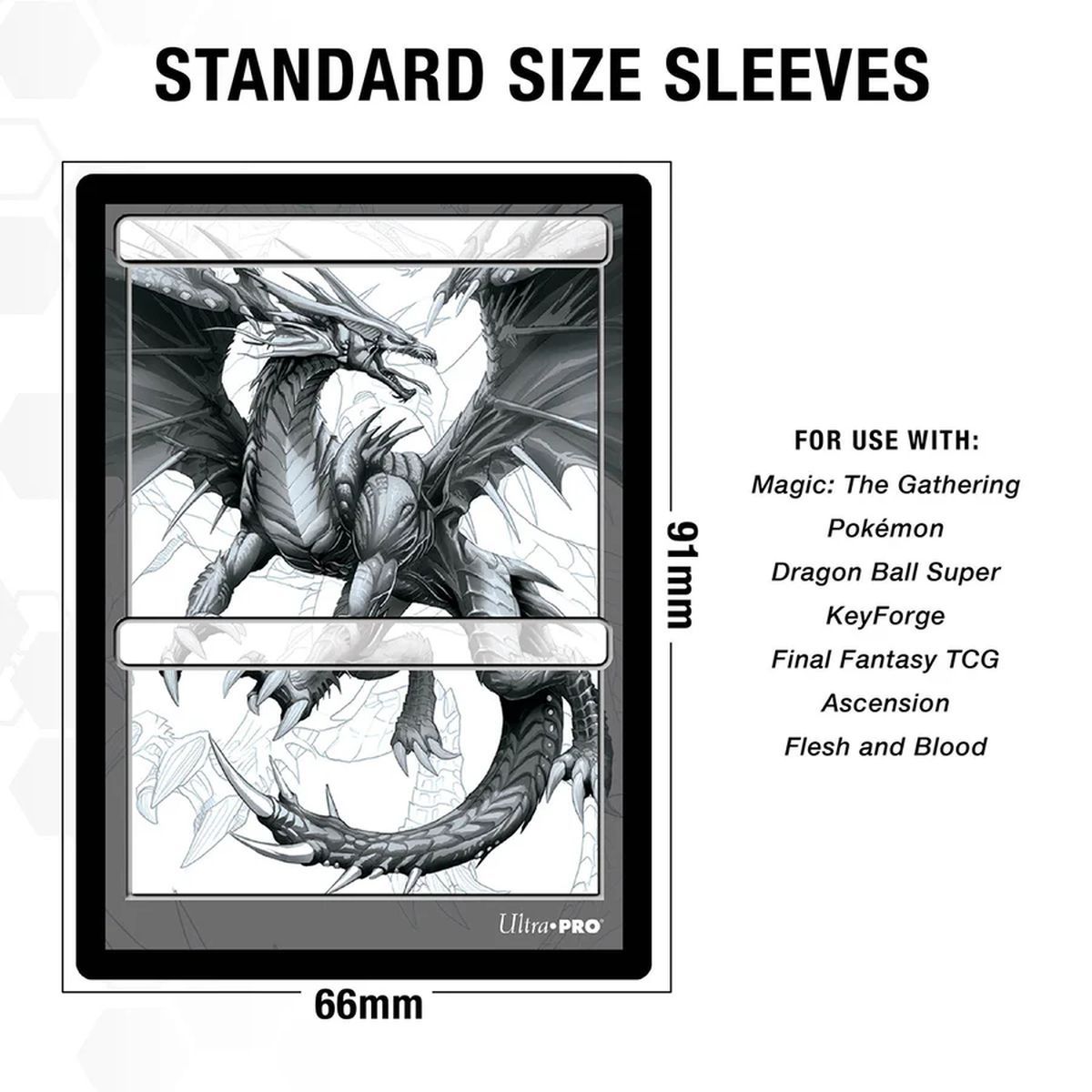 50 Protèges Cartes - Standard - Pro-Gloss : Clear Transparent - Ultra Pro