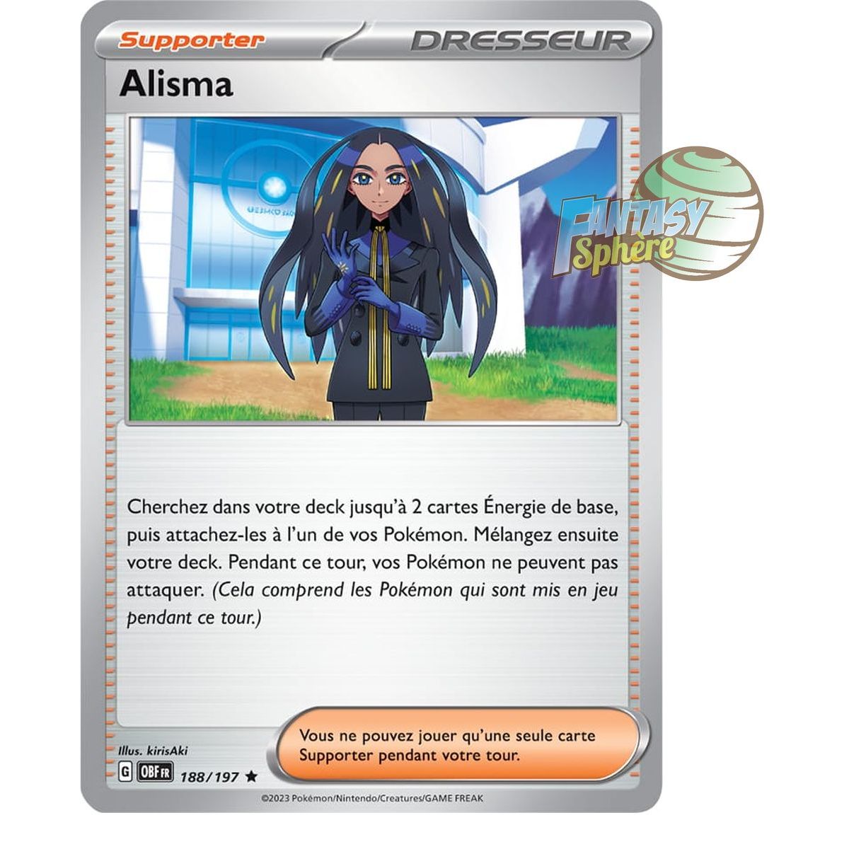 Alisma - Holo Rare 188/197 - Ecarlate et Violet Flammes Obsidiennes