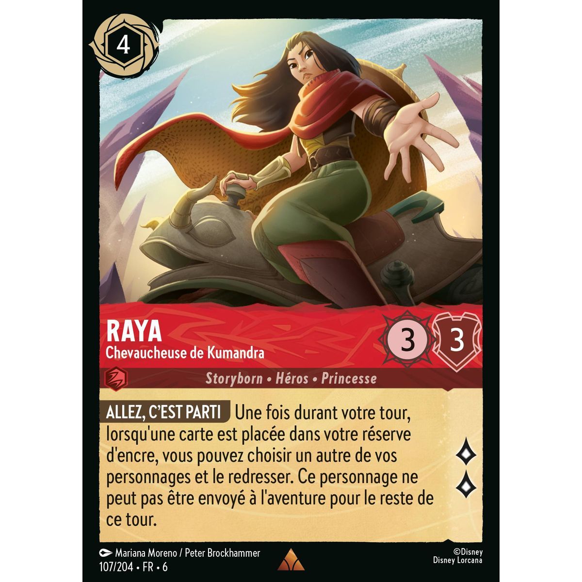 Item Raya, Chevaucheuse de Kumandra - 107/204 - AZS - La Mer Azurite - Rare - Français