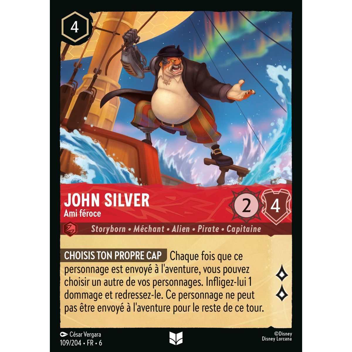 John Silver, Ami féroce - 109/204 - AZS - La Mer Azurite - Brillante - Premium - Français