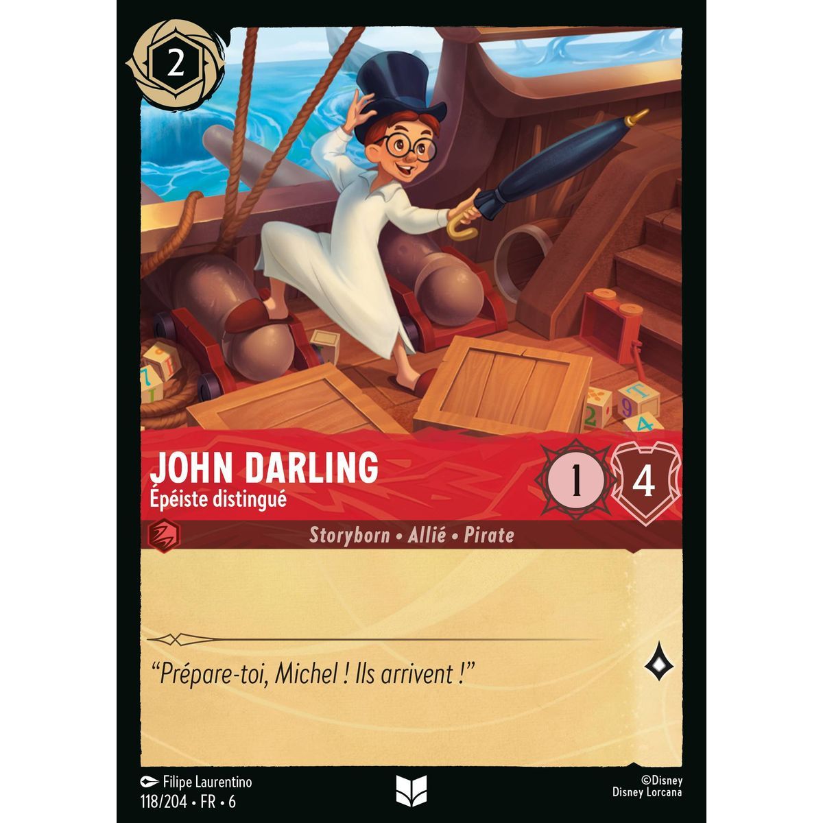 John Darling, Épéiste distingué - 118/204 - AZS - La Mer Azurite - Brillante - Premium - Français