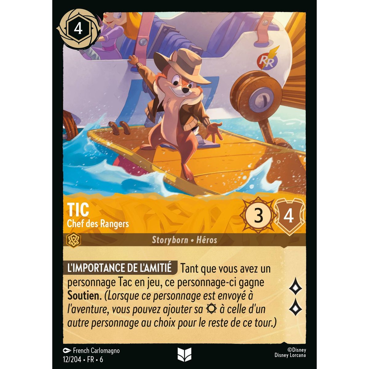 Tic, Chef des Rangers - 12/204 - AZS - La Mer Azurite - Brillante - Premium - Français