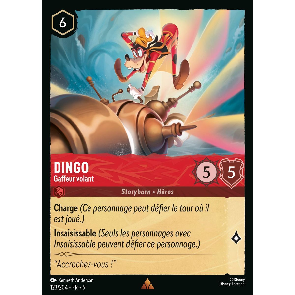 Dingo, Gaffeur volant - 123/204 - AZS - La Mer Azurite - Brillante - Premium - Français