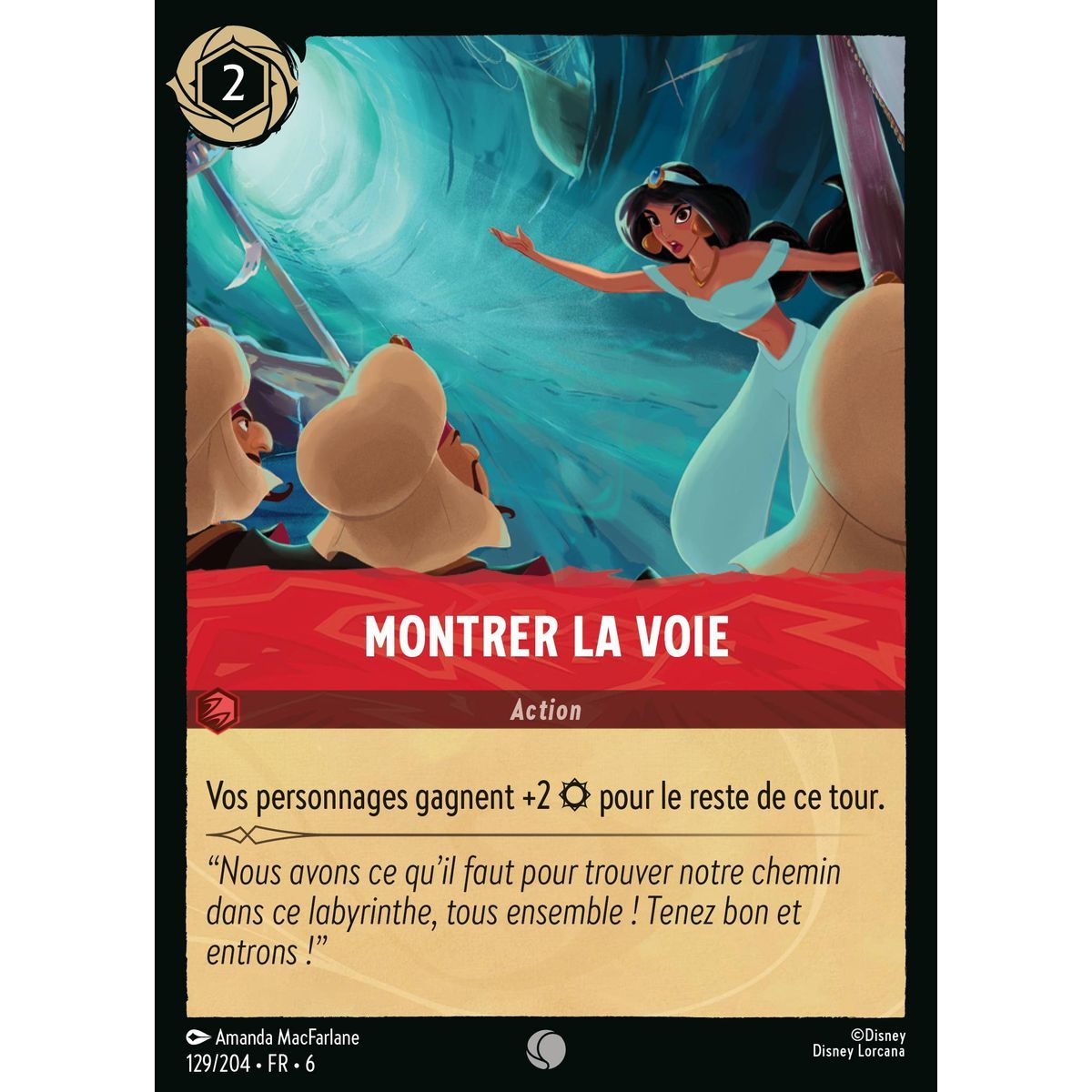 Montrer la voie - 129/204 - AZS - La Mer Azurite - Brillante - Premium - Français