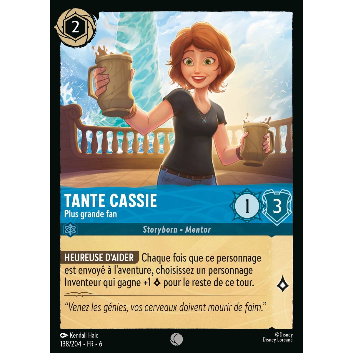 Tante Cassie, Plus grande fan - 138/204 - AZS - La Mer Azurite - Brillante - Premium - Français