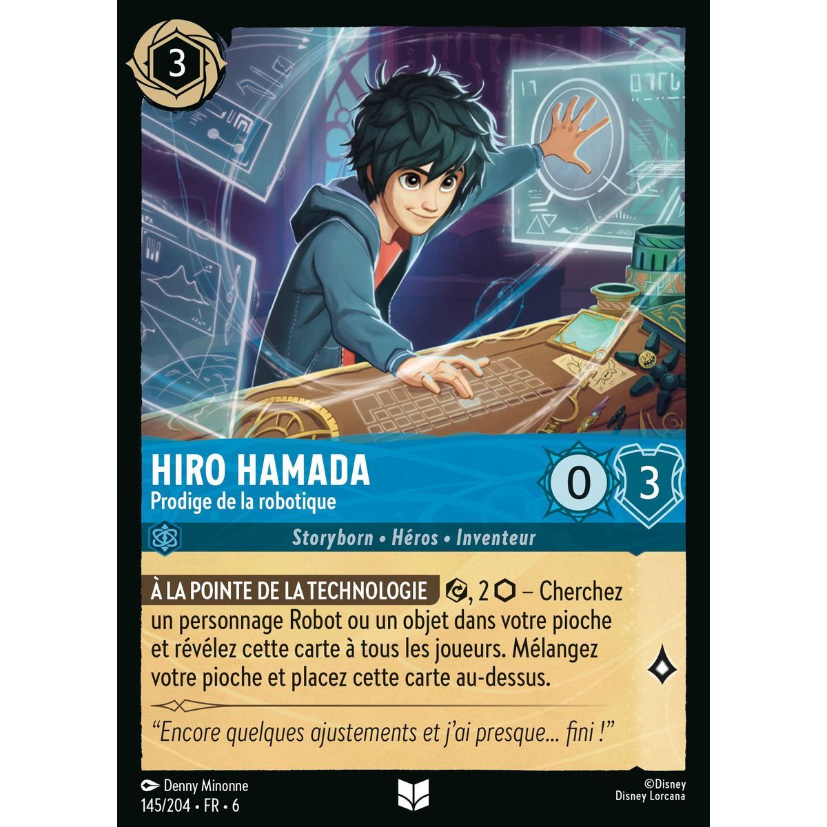 Hiro Hamada, Prodige de la robotique - 145/204 - AZS - La Mer Azurite - Brillante - Premium - Français
