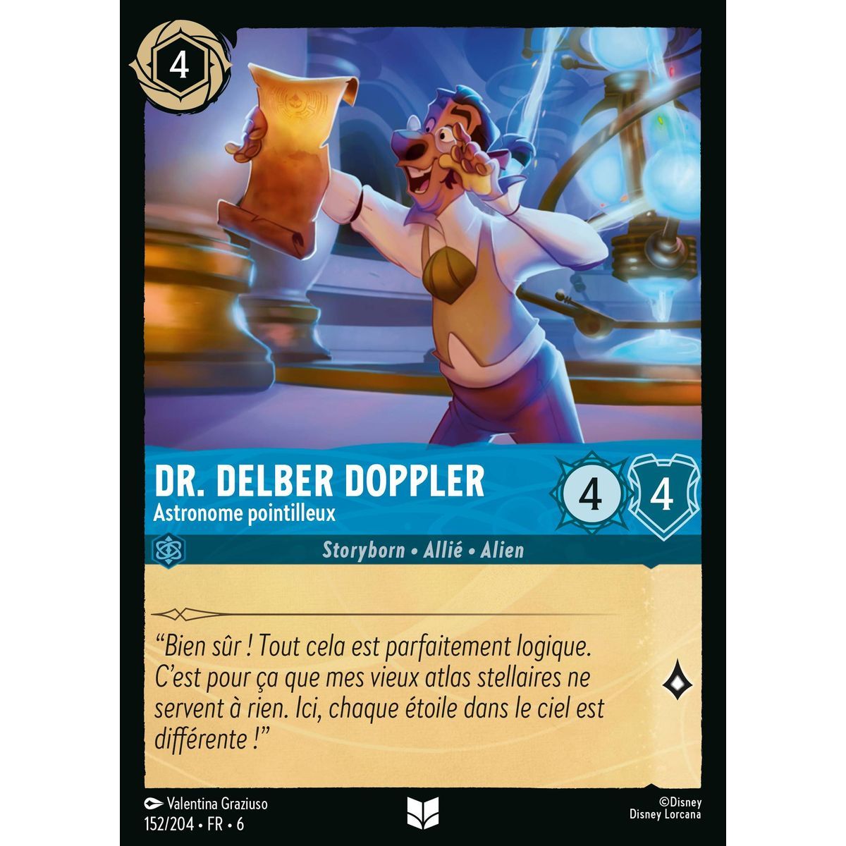 Dr. Delber Doppler, Astronome pointilleux - 152/204 - AZS - La Mer Azurite - Brillante - Premium - Français