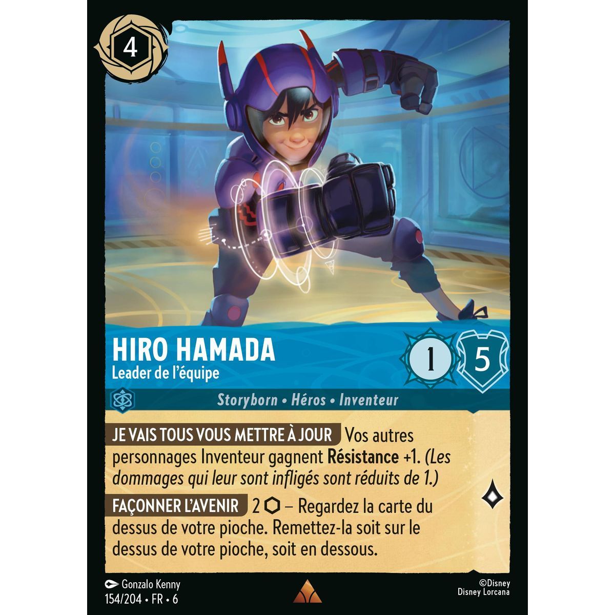 Item Hiro Hamada, Leader de l'équipe - 154/204 - AZS - La Mer Azurite - Rare - Français