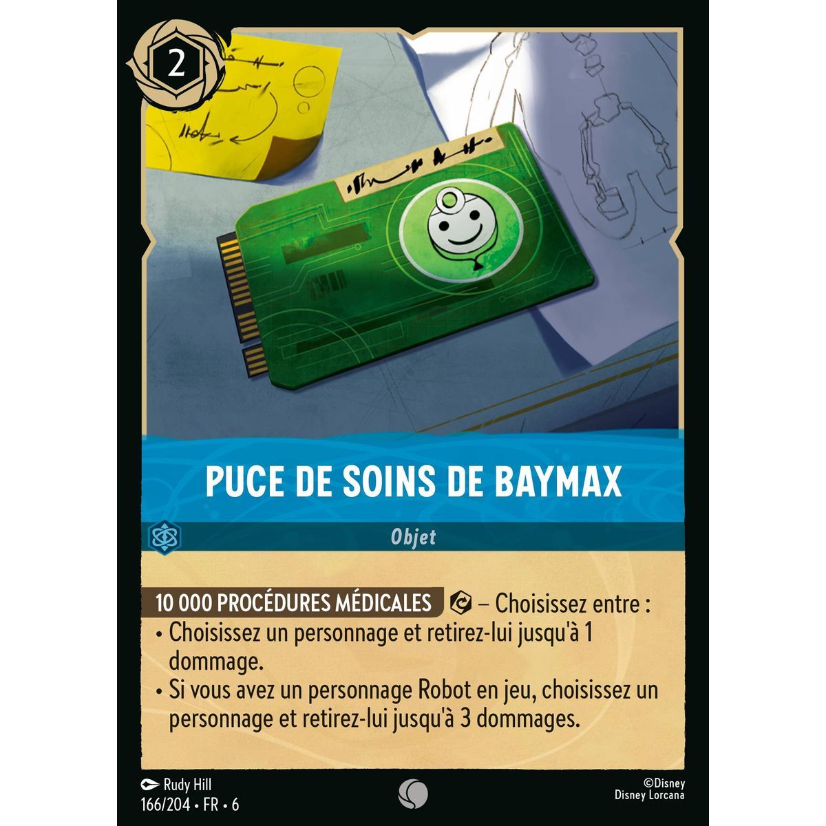 Puce de soins de Baymax - 166/204 - AZS - La Mer Azurite - Brillante - Premium - Français