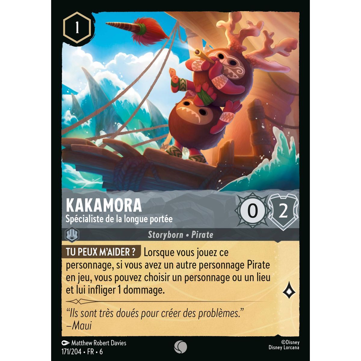 Kakamora, Spécialiste de la longue portée - 171/204 - AZS - La Mer Azurite - Brillante - Premium - Français