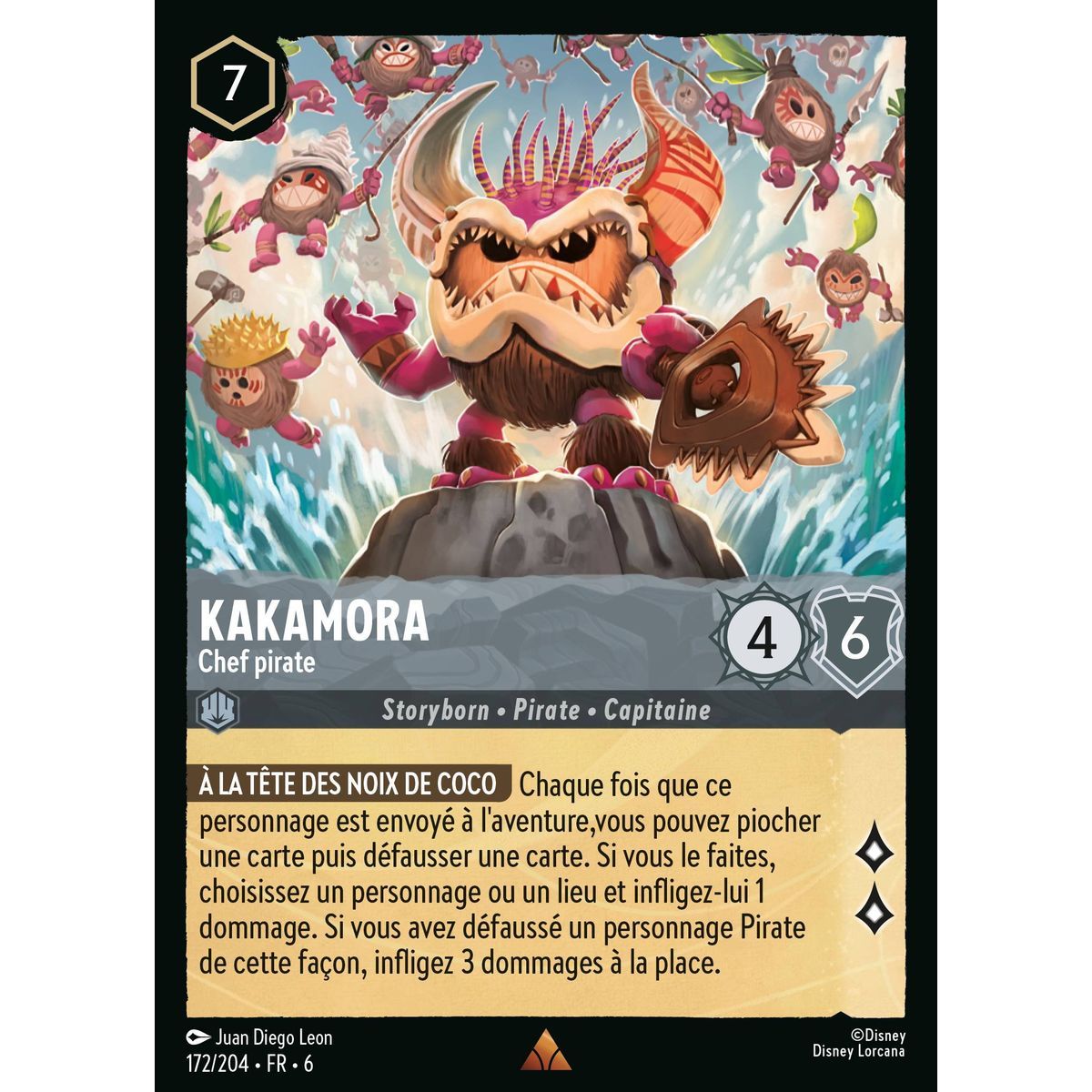Kakamora, Chef pirate - 172/204 - AZS - La Mer Azurite - Brillante - Premium - Français