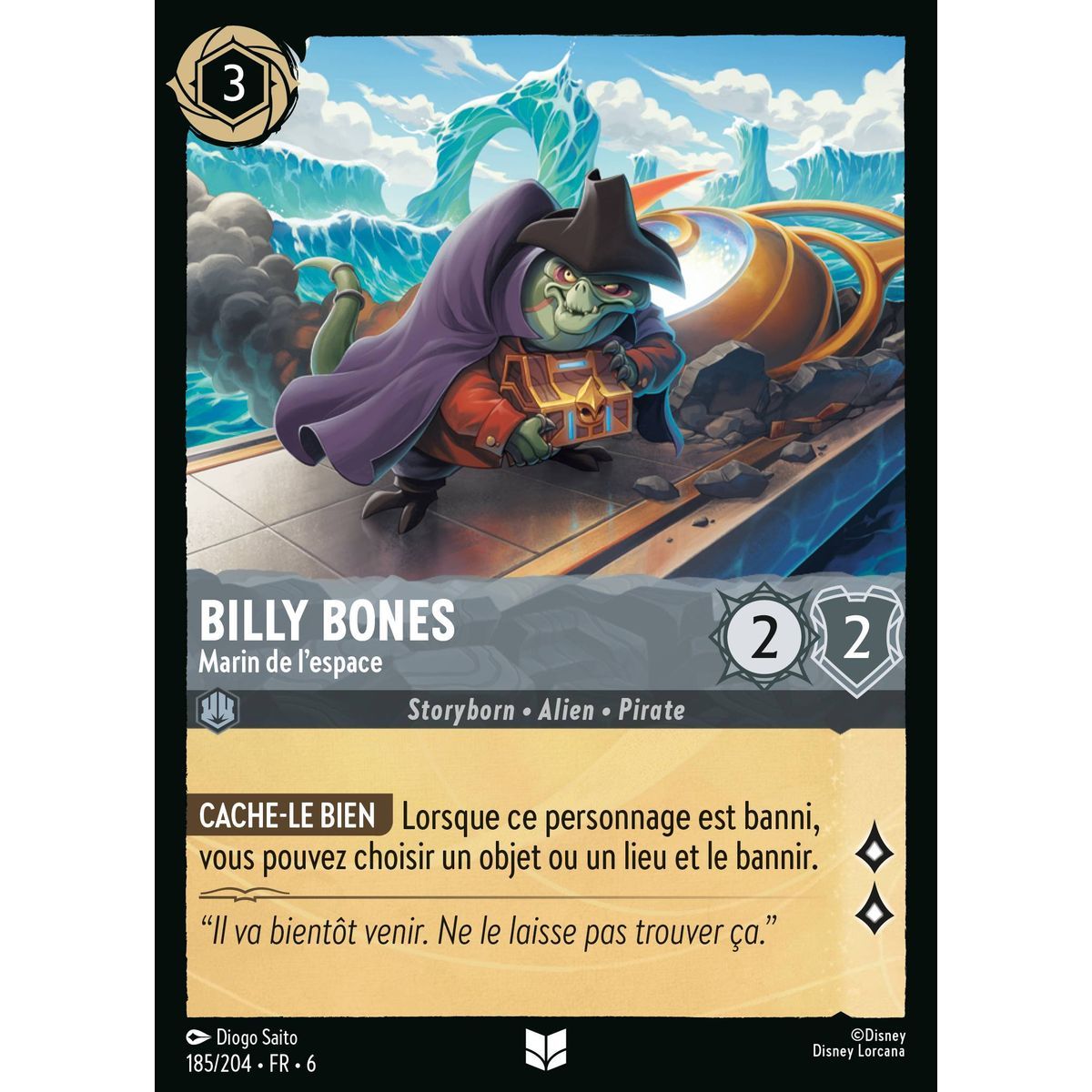 Billy Bones, Marin de l'espace - 185/204 - AZS - La Mer Azurite - Brillante - Premium - Français