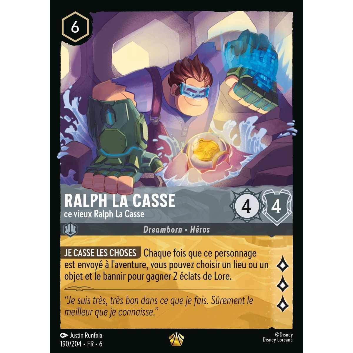 Item Ralph la casse, Ce vieux Ralph La Casse - 190/204 - AZS - La Mer Azurite - Légendaire - Français