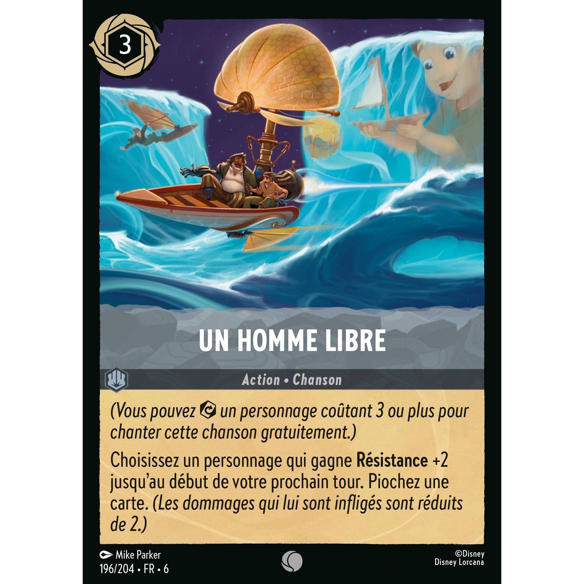 Un homme libre - 196/204 - AZS - La Mer Azurite - Brillante - Premium - Français