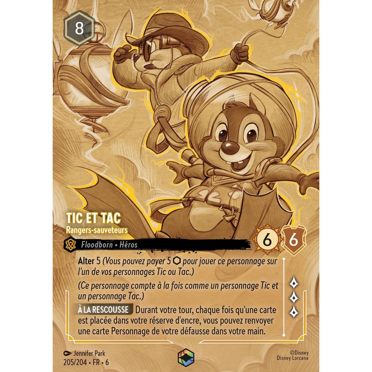 Item Tic & Tac, Rangers-sauveteurs - 205/204 - AZS - La Mer Azurite - Enchanté - Français