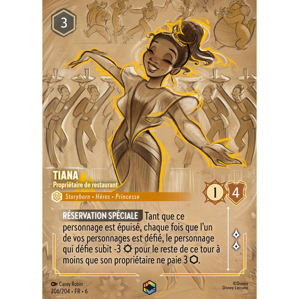 Item Tiana, propriétaire de restaurant - 206/204 - AZS - La Mer Azurite - Enchanté - Français