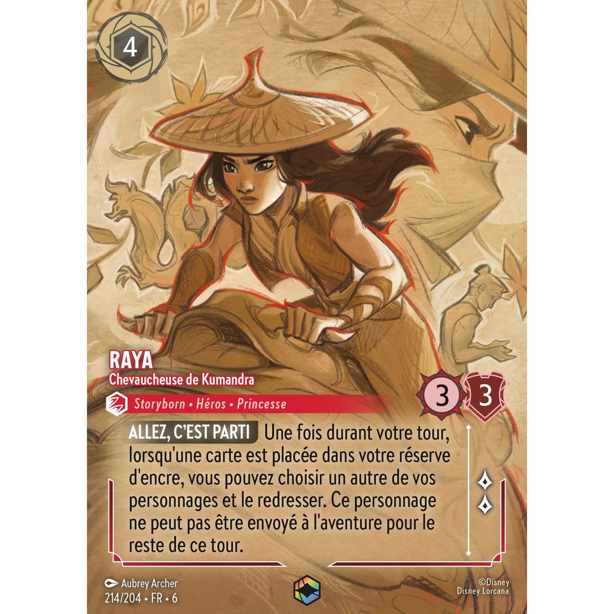 Item Raya, Chevaucheuse de Kumandra - 214/204 - AZS - La Mer Azurite - Enchanté - Français