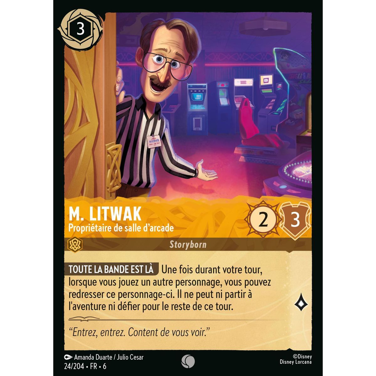 M. Litwak, Propriétaire de salle d'arcade - 24/204 - AZS - La Mer Azurite - Brillante - Premium - Français