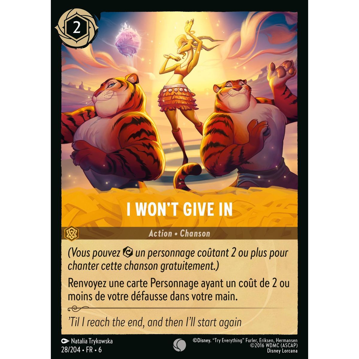 I won't give in - 28/204 - AZS - La Mer Azurite - Brillante - Premium - Français