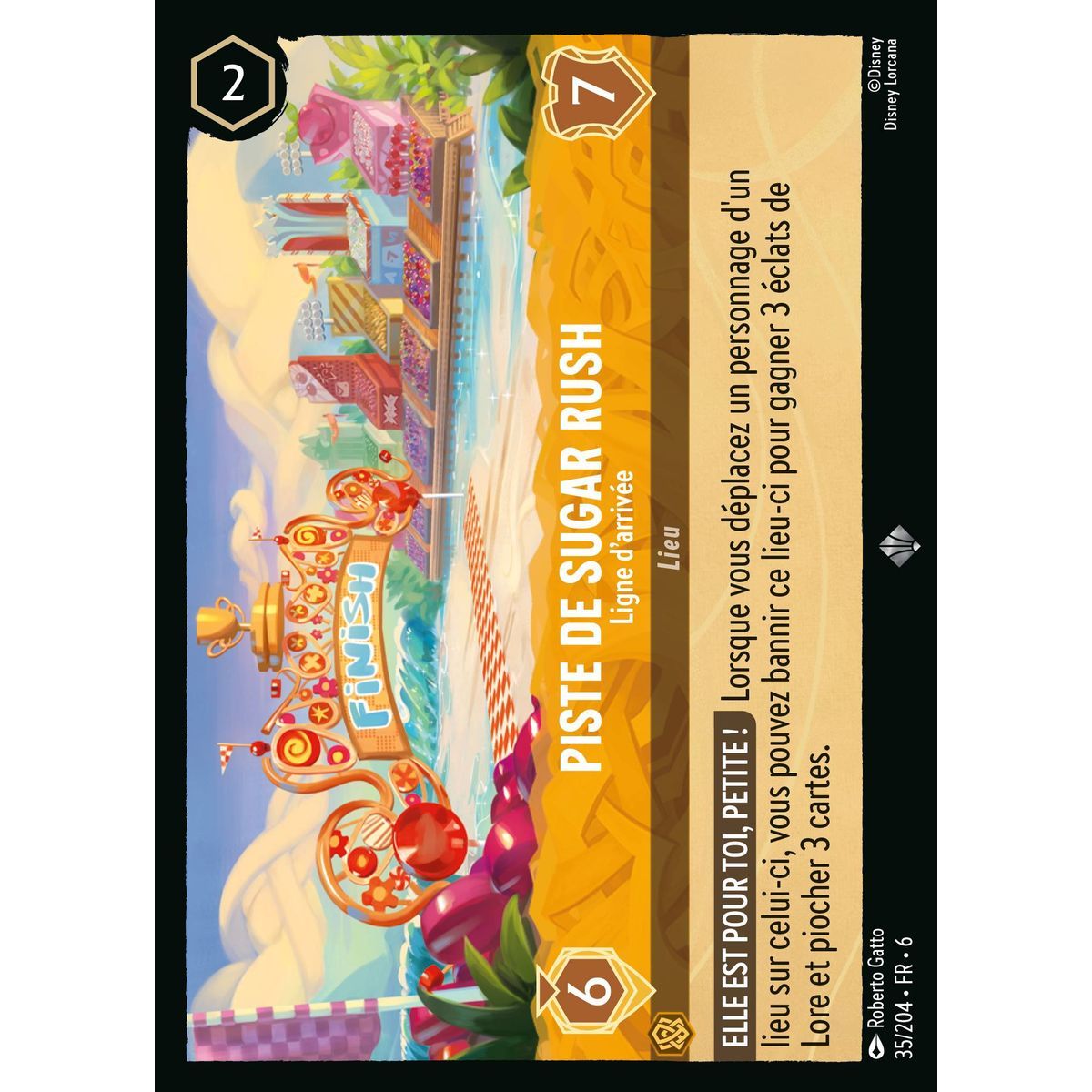 Item Piste de Sugar Rush, Ligne d'arrivée - 35/204 - AZS - La Mer Azurite - Brillante - Premium - Français