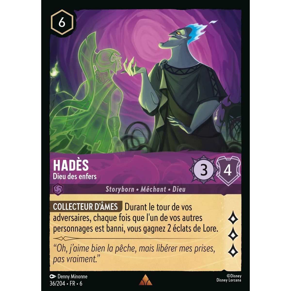 Hadès, Dieu des enfers - 36/204 - AZS - La Mer Azurite - Brillante - Premium - Français
