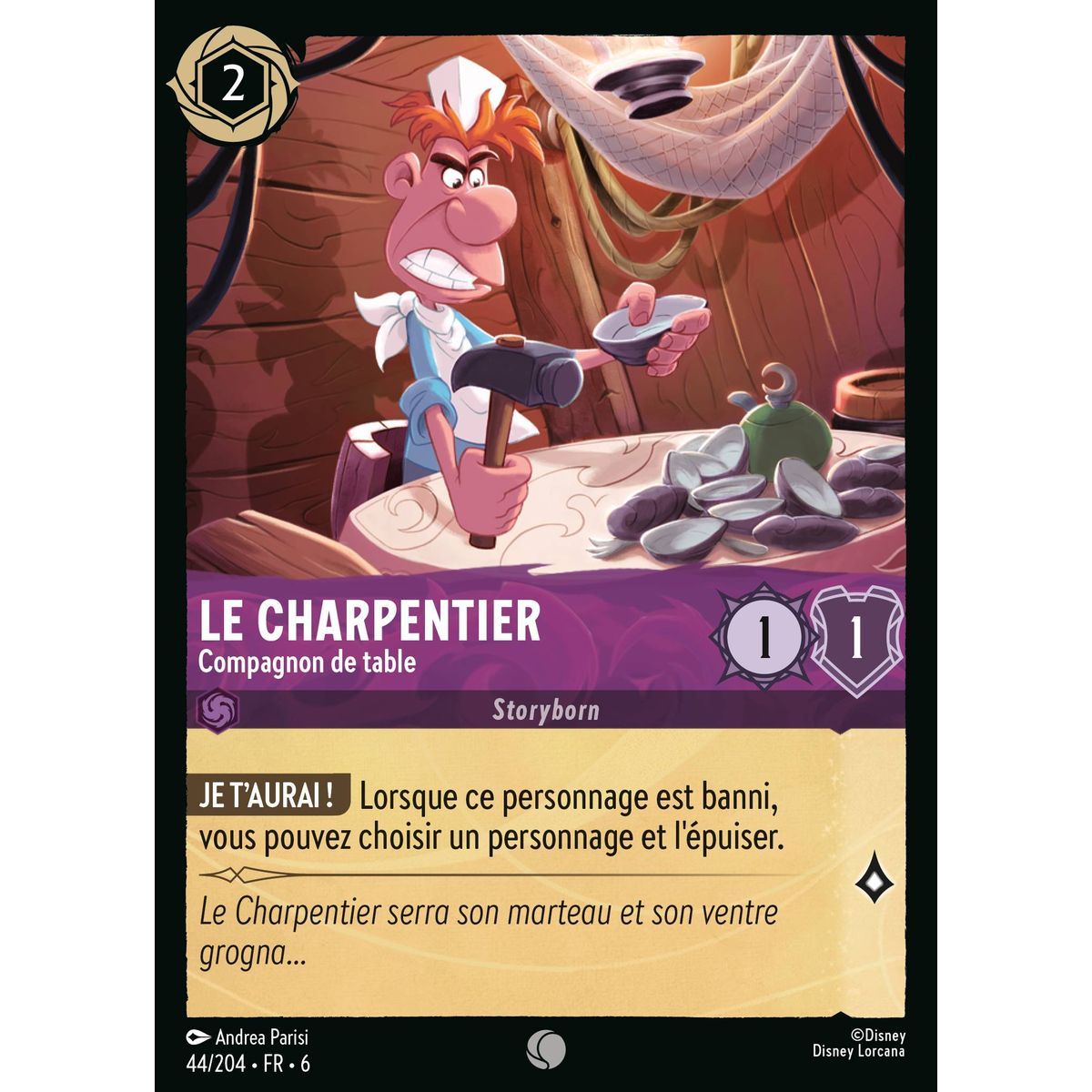 Le Charpentier, Compagnon de table - 44/204 - AZS - La Mer Azurite - Brillante - Premium - Français